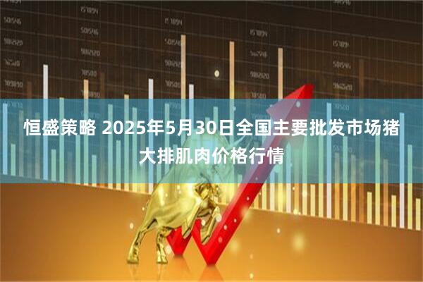 恒盛策略 2025年5月30日全国主要批发市场猪大排肌肉价格行情